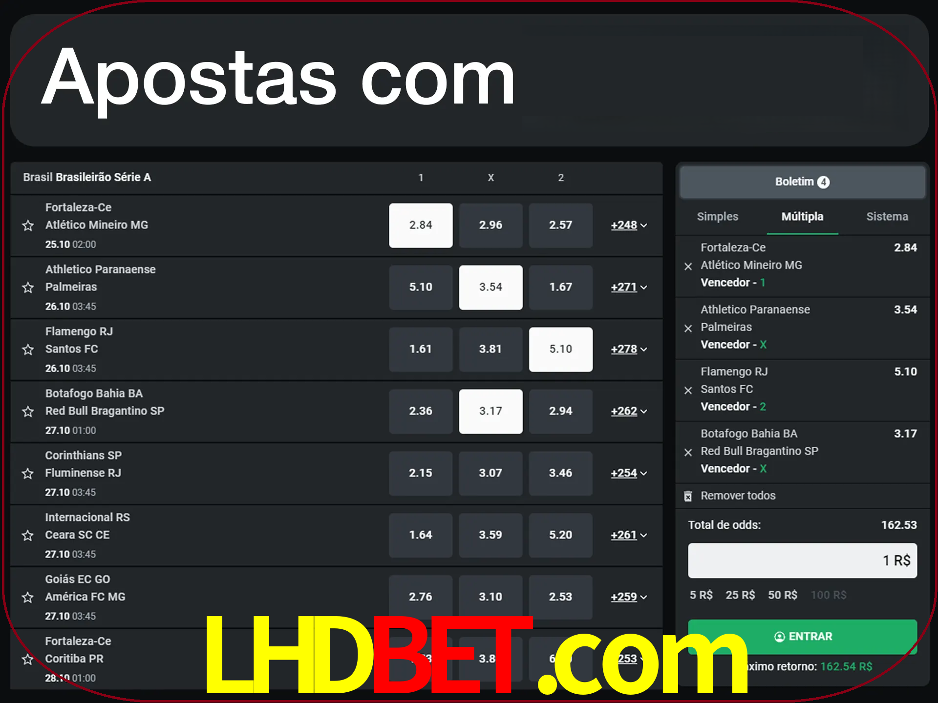 Aposte em vários diciplines com LeonBet.