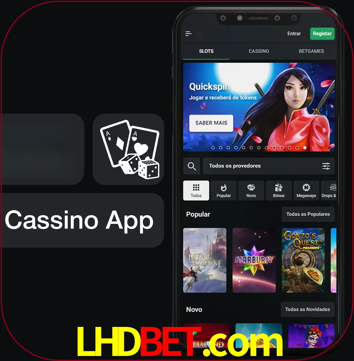 Jogue jogos de cassino e ganhe.