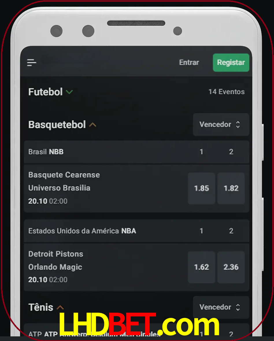Aposte e assista aos esportes em formato ao vivo.